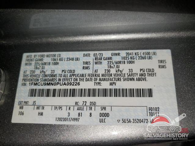 1FMCU9MN0PUA09226 2023 FORD ESCAPE ST photo no. 13