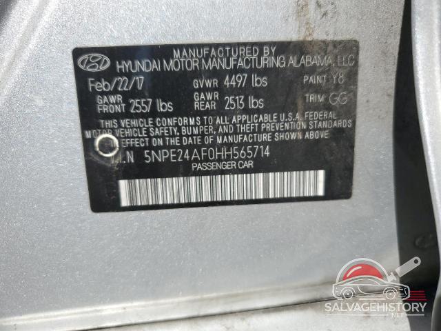 5NPE24AF0HH565714 2017 HYUNDAI SONATA photo no. 13