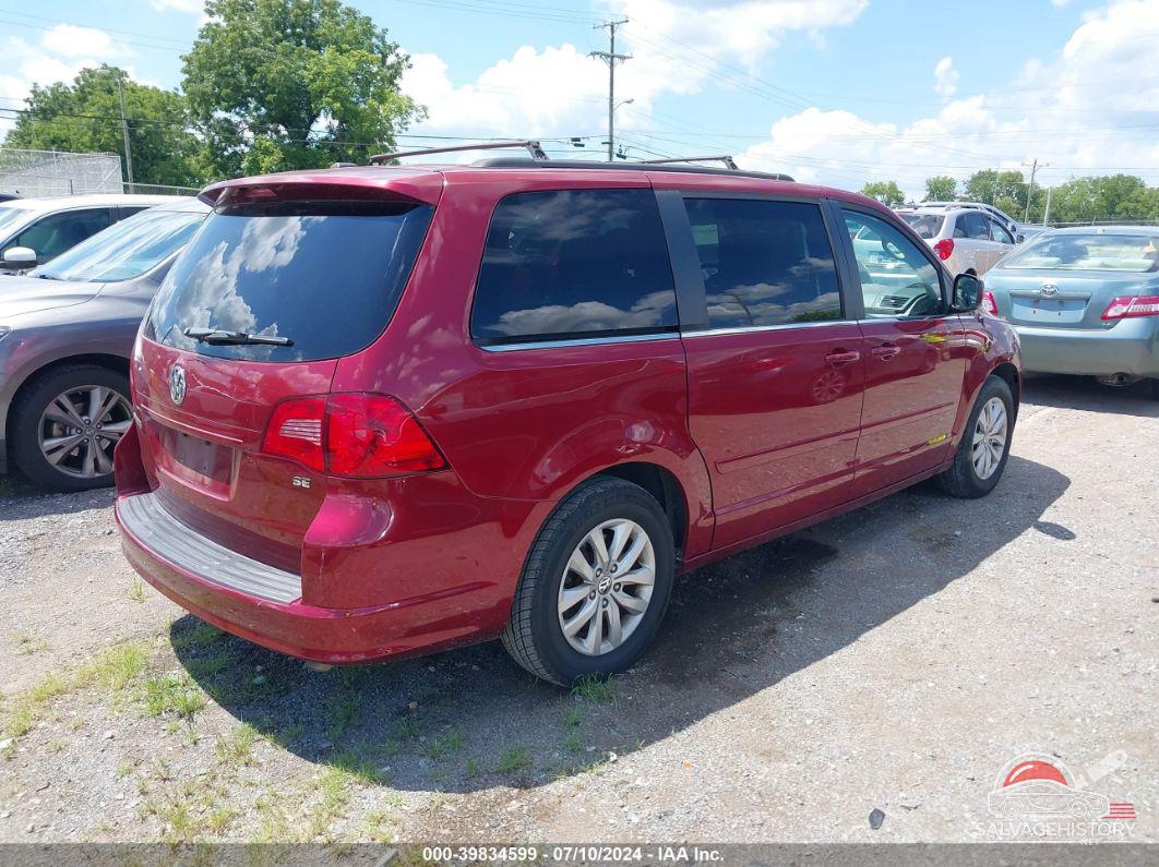 2C4RVABGXCR391905 2012 VOLKSWAGEN ROUTAN photo no. 4