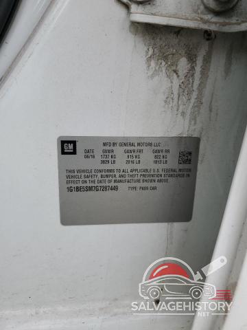 1G1BE5SM7G7287449 2016 CHEVROLET CRUZE photo no. 12