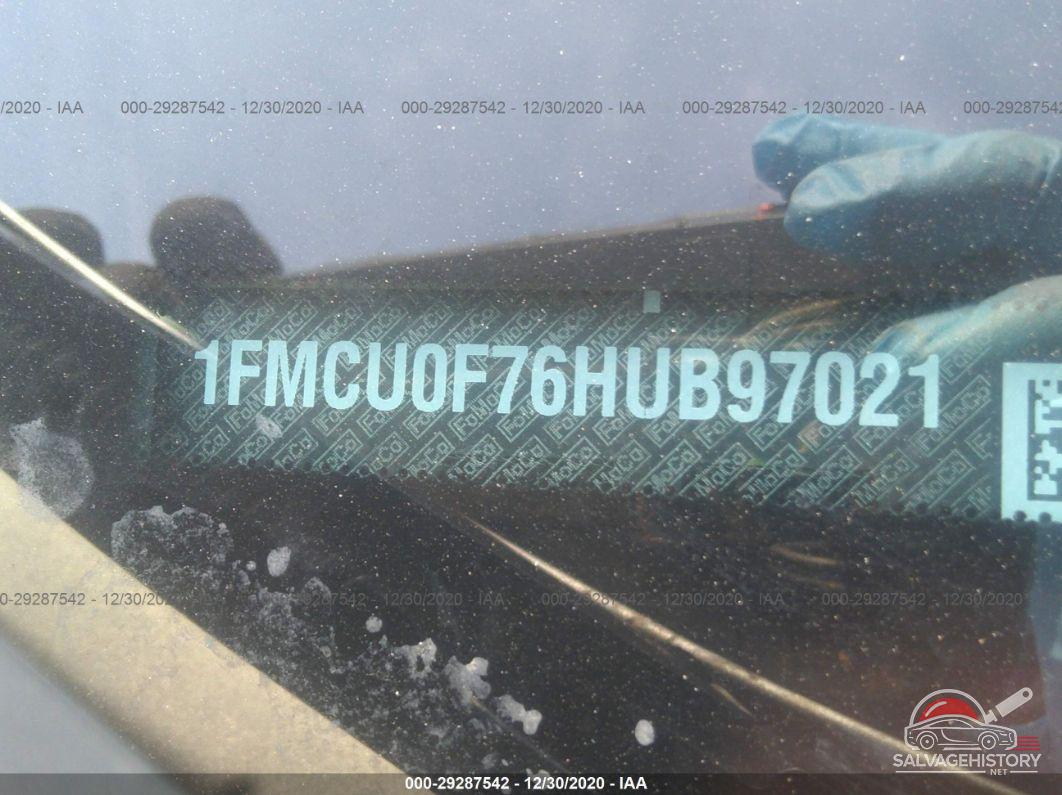 1FMCU0F76HUB97021 2017 FORD ESCAPE photo no. 9