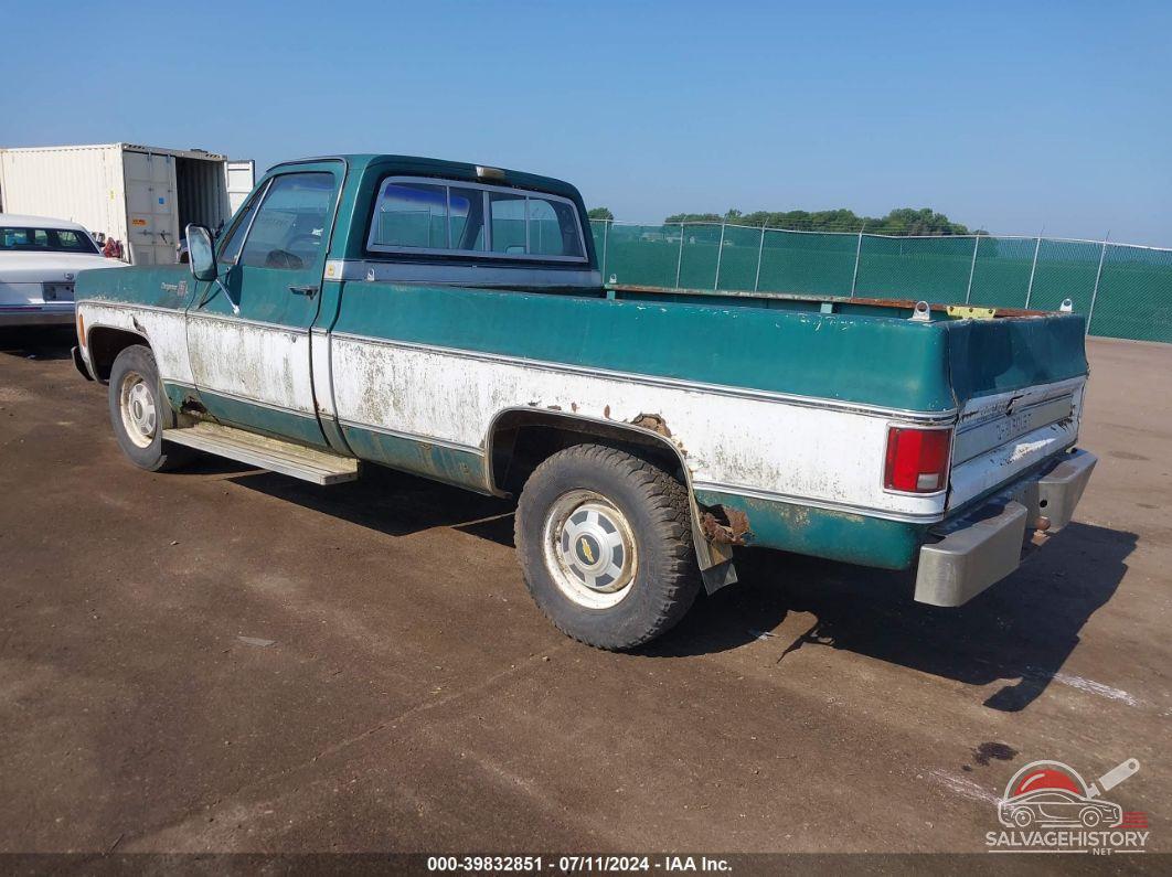 ccl249s200399 1979 CHEVROLET C/K 20 2D 2WD 350V8 GAS GREEN photo no. 3