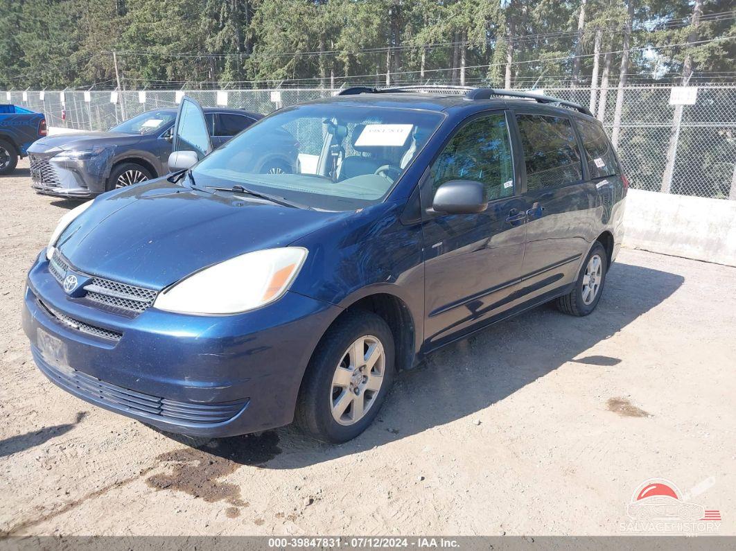 5TDZA23CX4S082361 2004 TOYOTA SIENNA photo no. 2