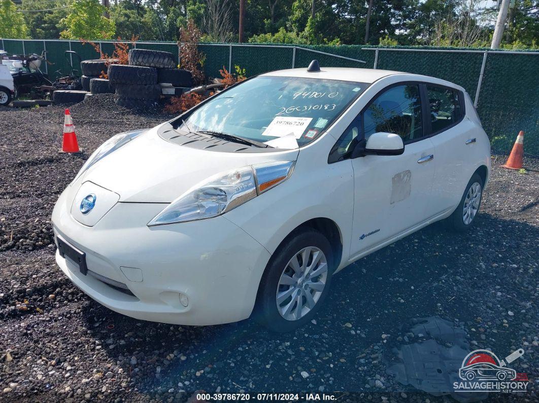 1N4AZ0CP2GC310183 2016 NISSAN LEAF photo no. 2