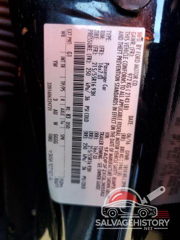1FADP3F2XGL365582 2016 FORD FOCUS photo no. 12