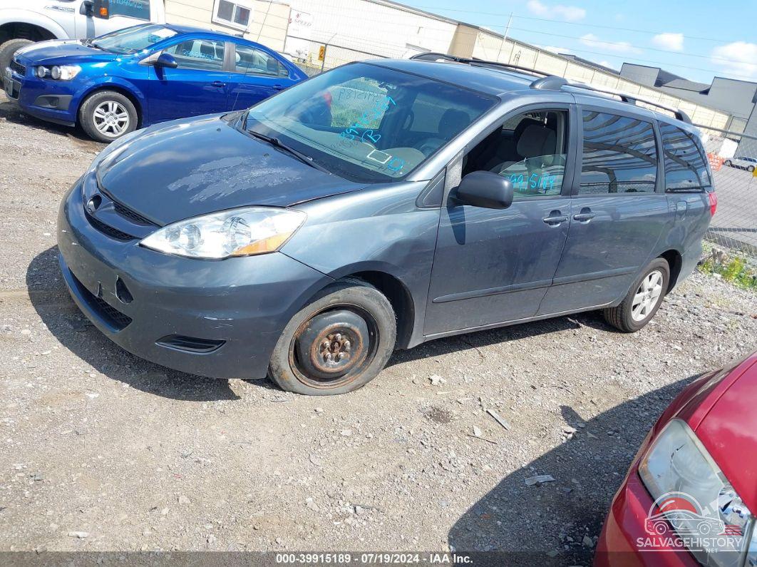 5TDZK23CX9S226480 2009 TOYOTA SIENNA photo no. 2