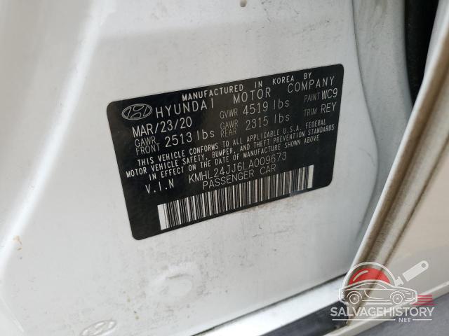 KMHL24JJ6LA009673 2020 HYUNDAI SONATA photo no. 12