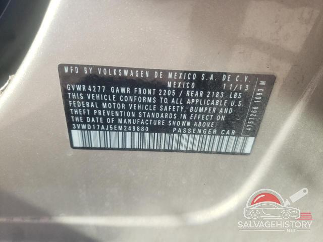 3VWD17AJ5EM249880 2014 VOLKSWAGEN JETTA photo no. 12