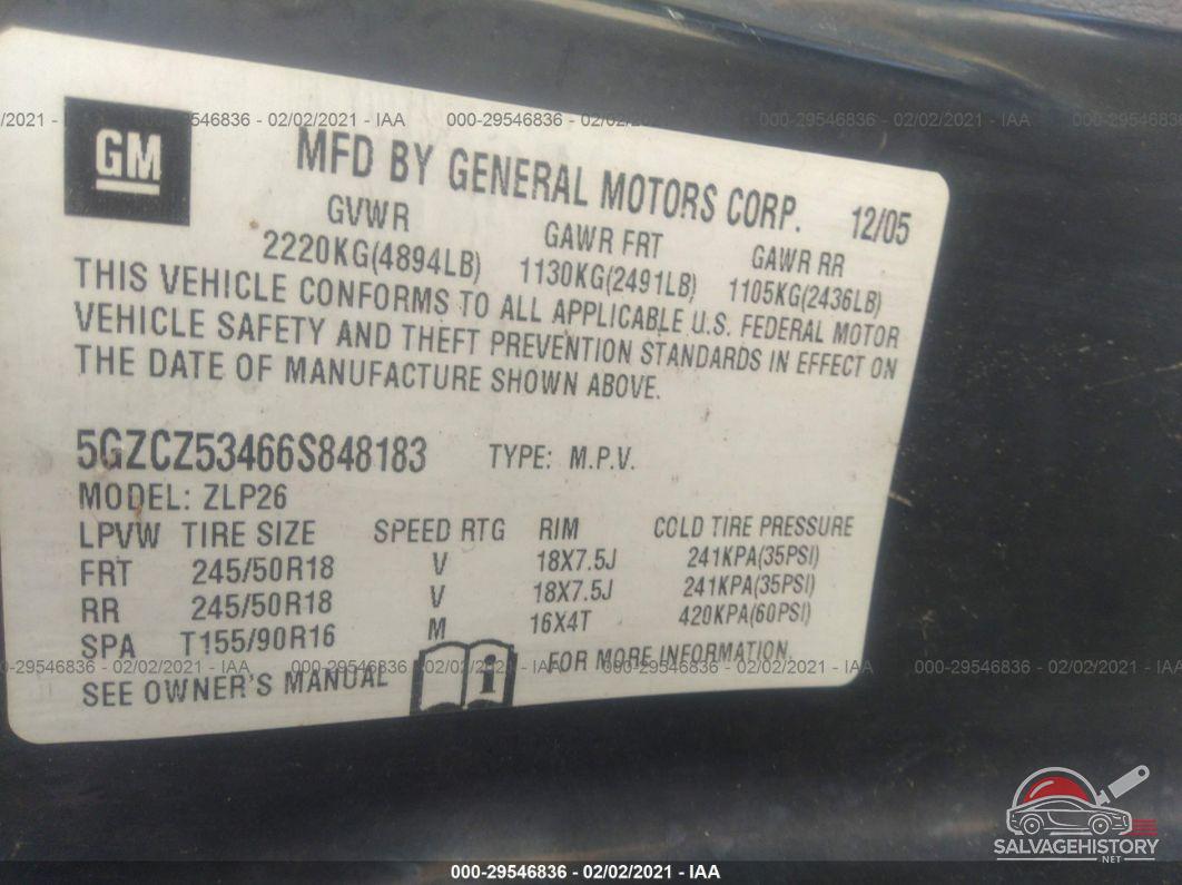 5GZCZ53466S848183 2006 SATURN VUE photo no. 9