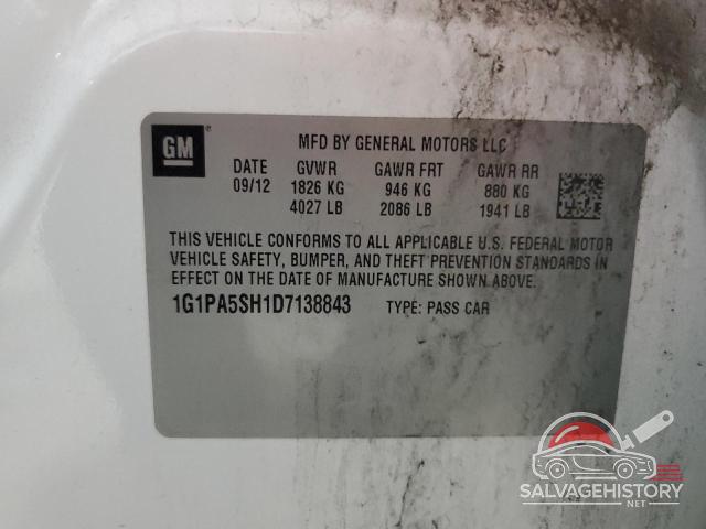 1G1PA5SH1D7138843 2013 CHEVROLET CRUZE photo no. 13
