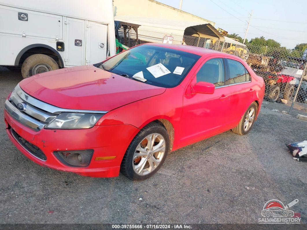 3FAHP0HAXCR446503 2012 FORD FUSION photo no. 2