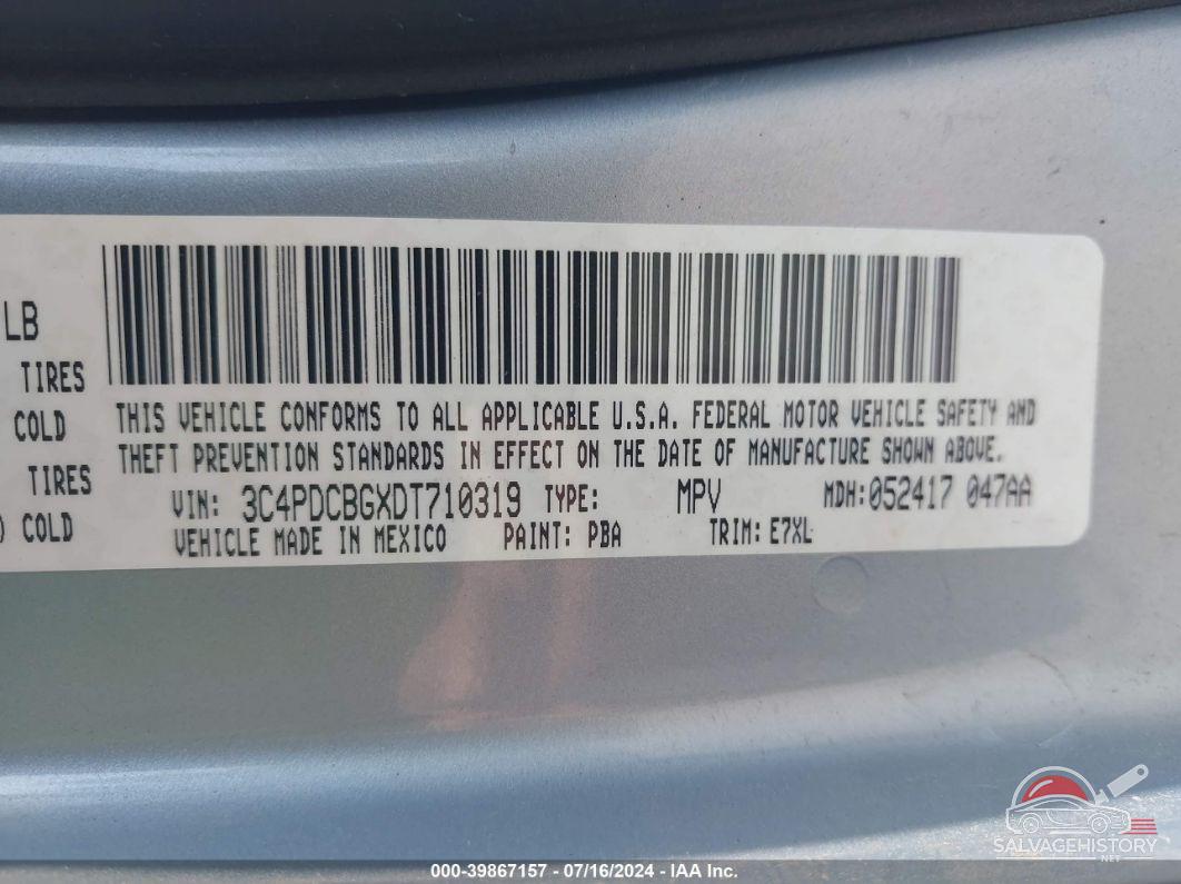 3C4PDCBGXDT710319 2013 DODGE JOURNEY photo no. 9