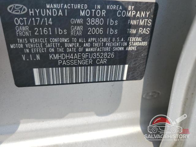 KMHDH4AE9FU352826 2015 HYUNDAI ELANTRA photo no. 12