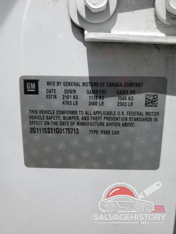 2G1115S31G9175713 2016 CHEVROLET IMPALA photo no. 12