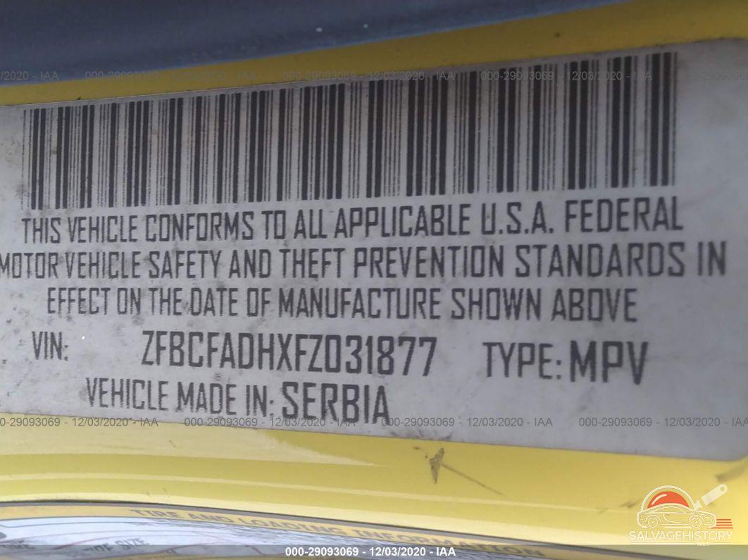 ZFBCFADHXFZ031877 2015 FIAT 500L photo no. 9