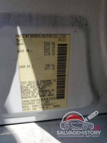 1N4AL3AP2DN549769 2013 NISSAN ALTIMA photo no. 12