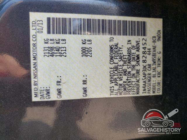 1N4AA5AP3DC828452 2013 NISSAN MAXIMA photo no. 13