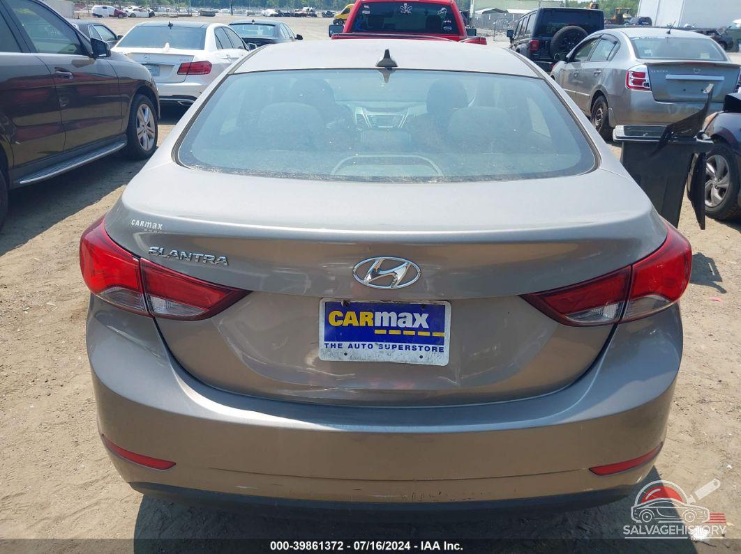 5NPDH4AE8GH723779 2016 HYUNDAI ELANTRA photo no. 6