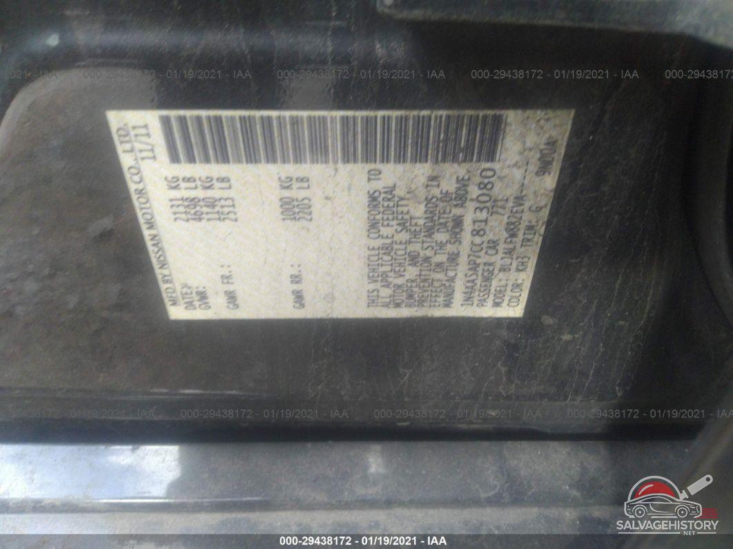 1N4AA5AP7CC813080 2012 NISSAN MAXIMA photo no. 9