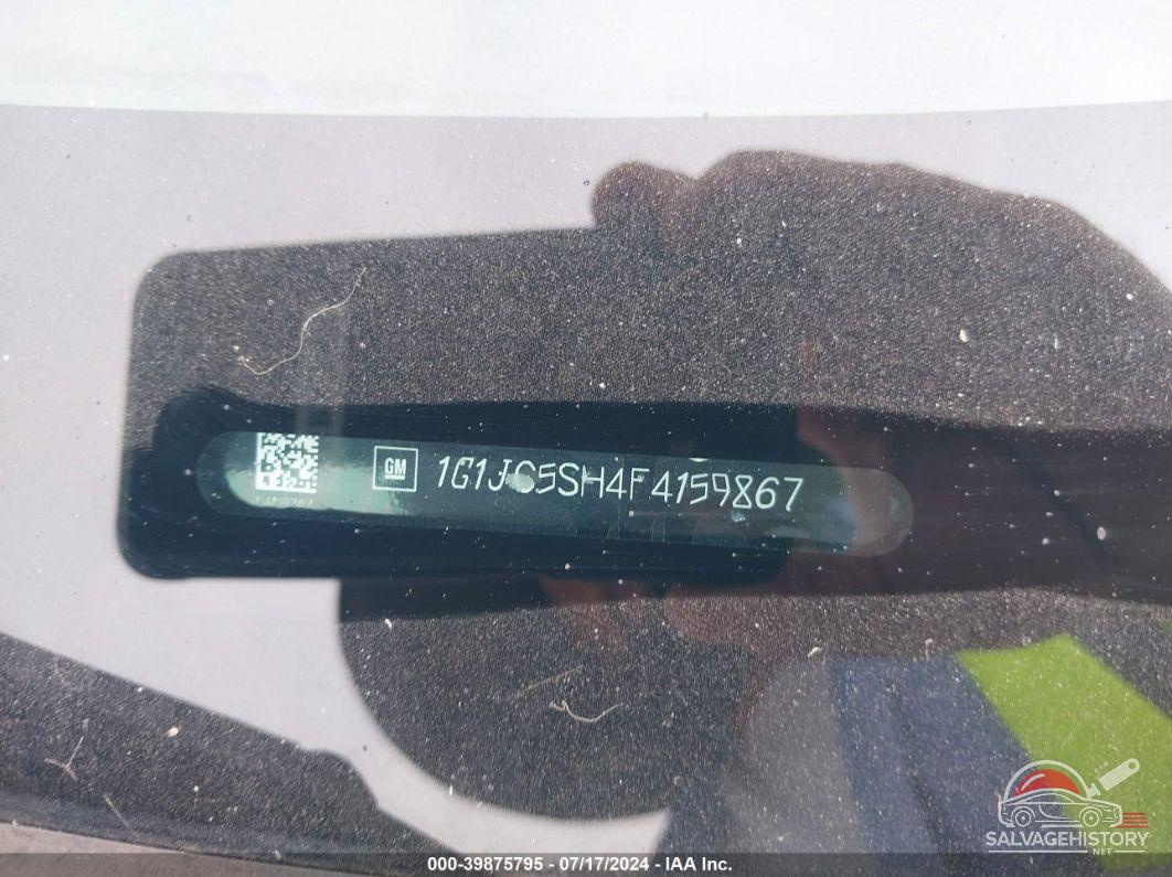 1G1JC5SH4F4159867 2015 CHEVROLET SONIC photo no. 9