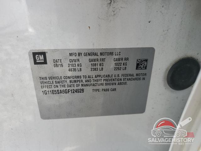 1G11E5SA6GF124928 2016 CHEVROLET MALIBU photo no. 12