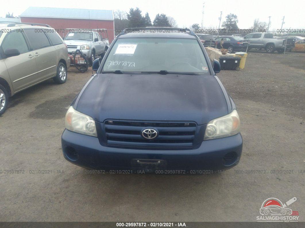 JTEGD21A050121958 2005 TOYOTA HIGHLANDER photo no. 6