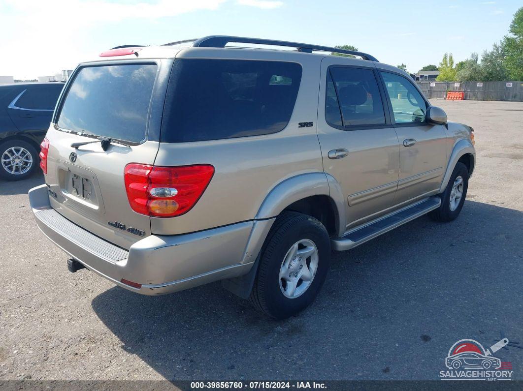 5TDBT44A61S054461 2001 TOYOTA SEQUOIA photo no. 4