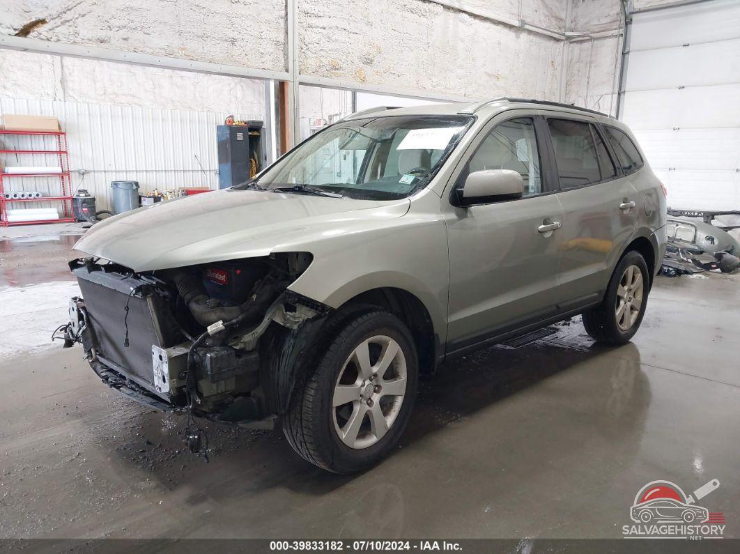 5NMSH13E38H166510 2008 HYUNDAI SANTA FE photo no. 2