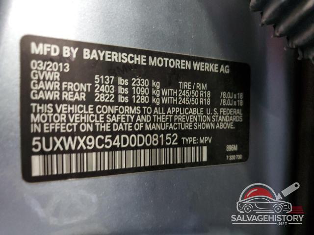 5UXWX9C54D0D08152 2013 BMW X3 photo no. 13