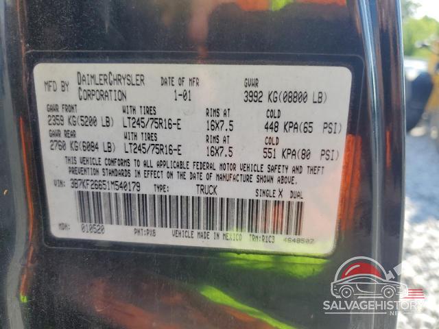 3B7KF26651M540179 2001 DODGE All Models photo no. 13