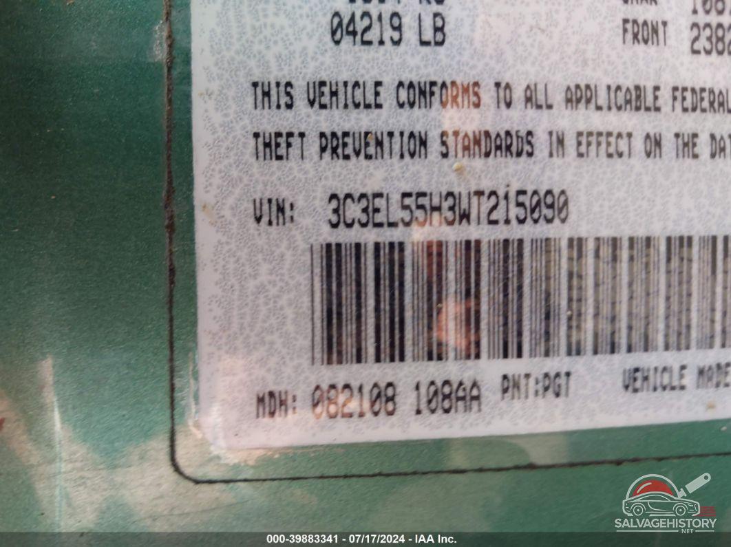 3C3EL55H3WT215090 1998 CHRYSLER SEBRING photo no. 9