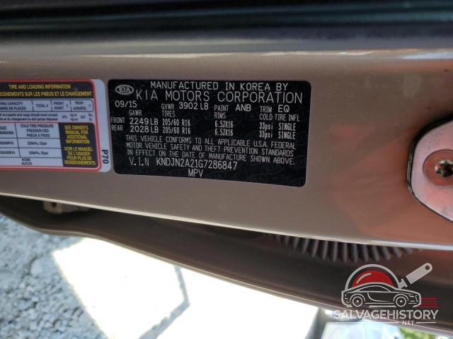 KNDJN2A21G7286847 2016 KIA SOUL photo no. 13