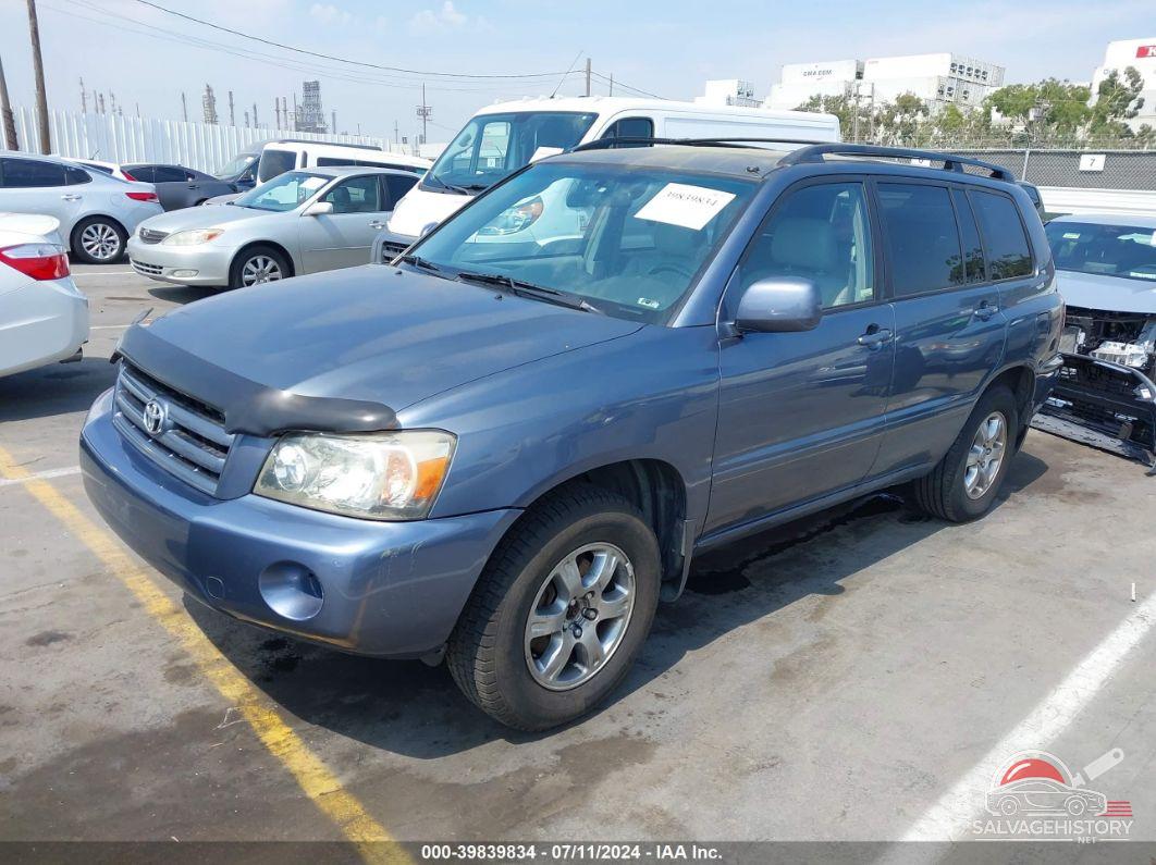 JTEEP21A760169960 2006 TOYOTA HIGHLANDER photo no. 2