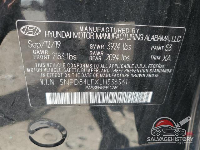 5NPD84LFXLH536561 2020 HYUNDAI ELANTRA photo no. 13