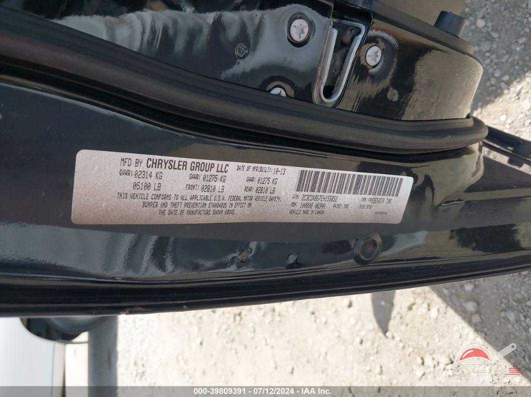 2C3CDXBG7EH155852 2014 DODGE CHARGER photo no. 9