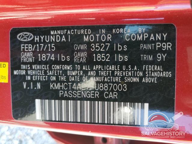 KMHCT4AE7FU887003 2015 HYUNDAI ACCENT photo no. 13