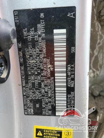 5TDZA3EH7AS002816 2010 TOYOTA HIGHLANDER photo no. 13