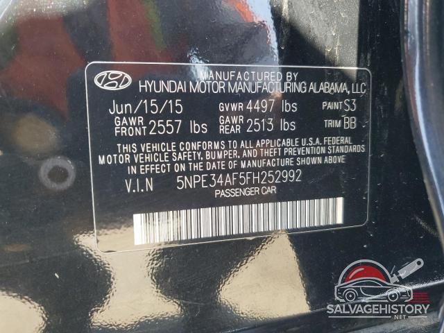5NPE34AF5FH252992 2015 HYUNDAI SONATA photo no. 12