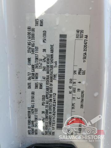 1FTEX1C82HKE24112 2017 FORD F-150 photo no. 12