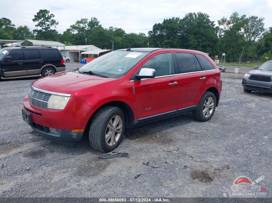 2LMDJ6JC0ABJ02683 2010 LINCOLN MKX photo no. 2