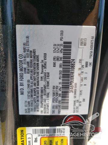 3FA6P0LUXFR108824 2015 FORD FUSION photo no. 12