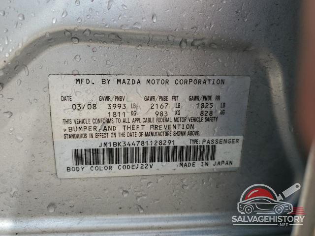JM1BK344781128291 2008 MAZDA MAZDA3 photo no. 14