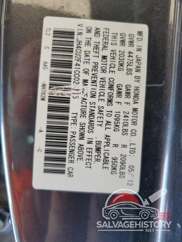 JH4CU2F41CC026115 2012 ACURA TSX photo no. 12