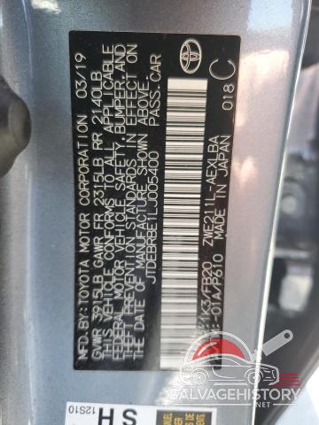 JTDEBRBE1LJ005400 2020 TOYOTA COROLLA photo no. 13