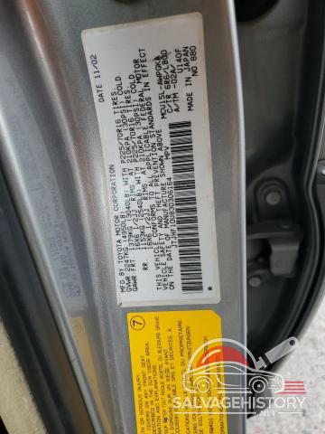 JTJHF10U830306164 2003 LEXUS RX300 photo no. 12