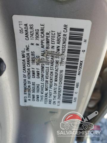2HGFB2F51CH303776 2012 HONDA CIVIC photo no. 12