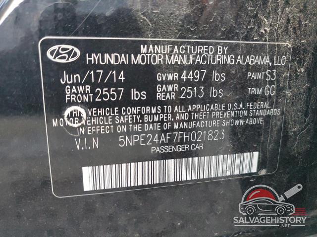5NPE24AF7FH021823 2015 HYUNDAI SONATA photo no. 12