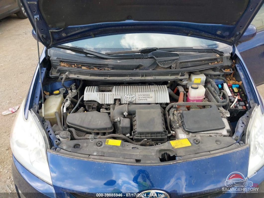 JTDKN3DU2B1448780 2011 TOYOTA PRIUS photo no. 10