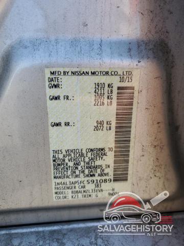 1N4AL3AP5FC591089 2015 NISSAN ALTIMA photo no. 12