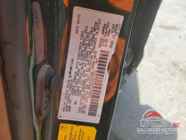 JTEHF21A520077000 2002 TOYOTA HIGHLANDER photo no. 13